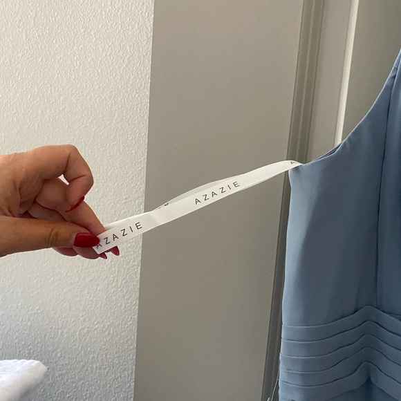 NWT, new, never worn Azazie “Maren” bridesmaid dress, size 20, dusty blue - Picture 14 of 16